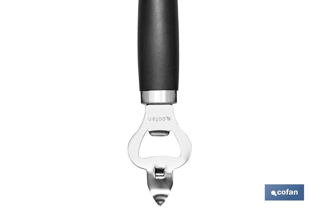 ABRIDOR DE BOTELLAS NEGRO MODELO SENA 18,5 CM