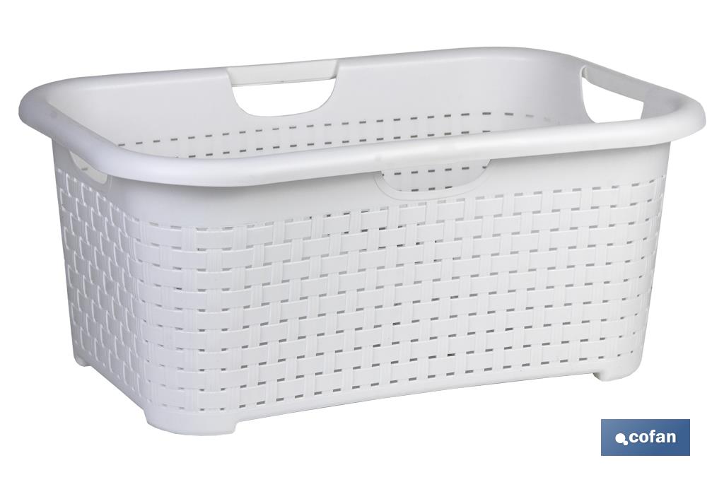 CESTA MULTIUSOS  BLANCO 59 X 38 X 26 CM venta unitaria