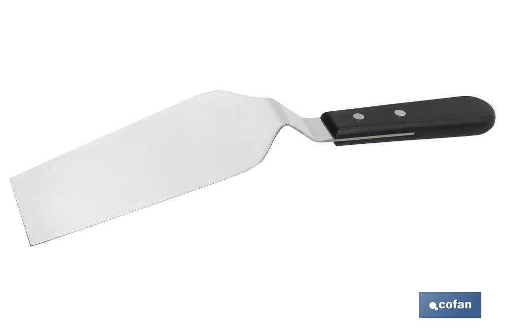ESPÁTULA ACODADA PARA BARBACOA 17 CM