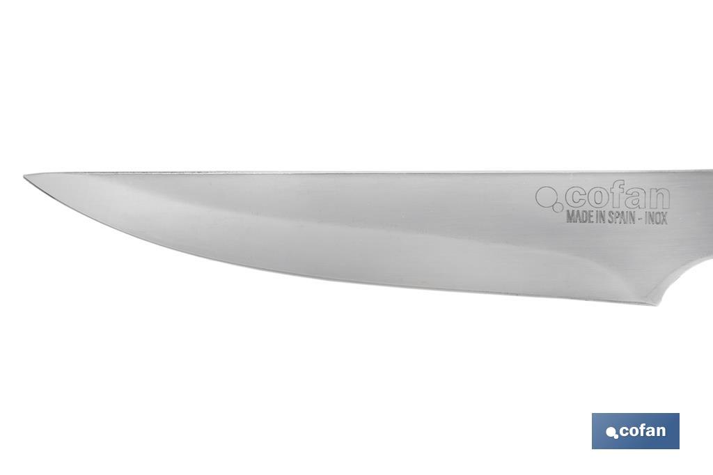 PACK 3 CUCHILLO DE MESA CON FILO HOJA 10cm  MODELO GULASH NEGRO