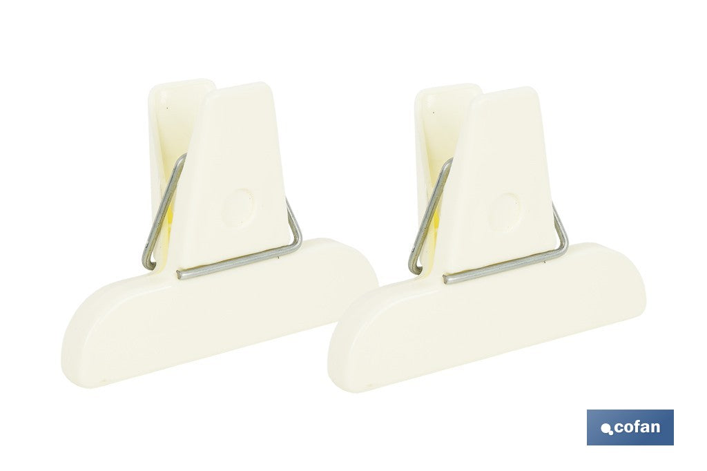 PACK DE 2 PINZAS PARA CERRAR BOLSAS DE COMIDA 7,5 X 5,5 CM