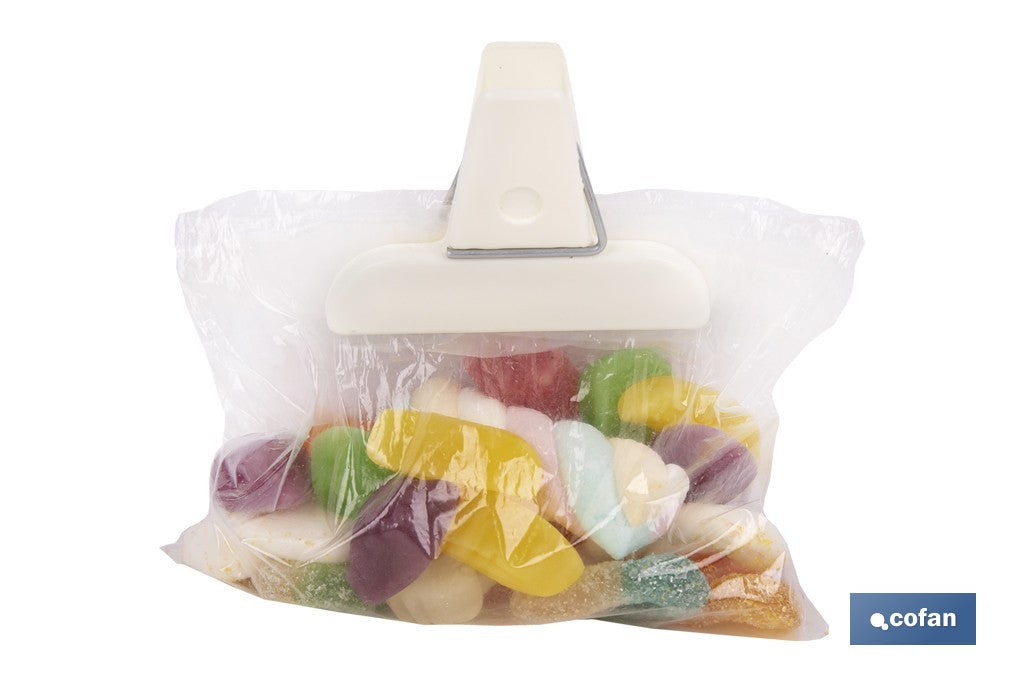PACK DE 2 PINZAS PARA CERRAR BOLSAS DE COMIDA 7,5 X 5,5 CM