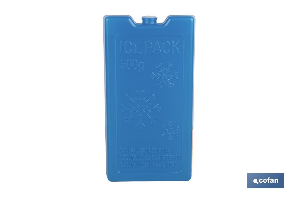 ACUMULADOR DE FRÍO PARA NEVERA PORTÁTIL 500 ML 20 X 10,5 X 2,5 CM