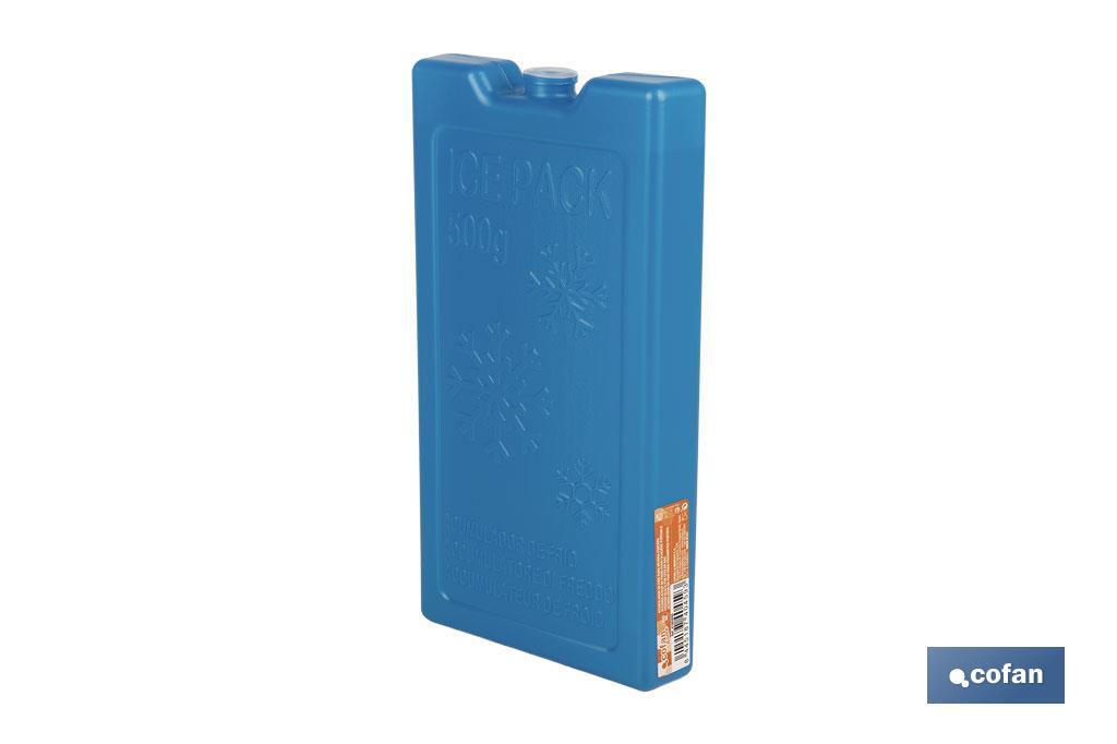 ACUMULADOR DE FRÍO PARA NEVERA PORTÁTIL 500 ML 20 X 10,5 X 2,5 CM
