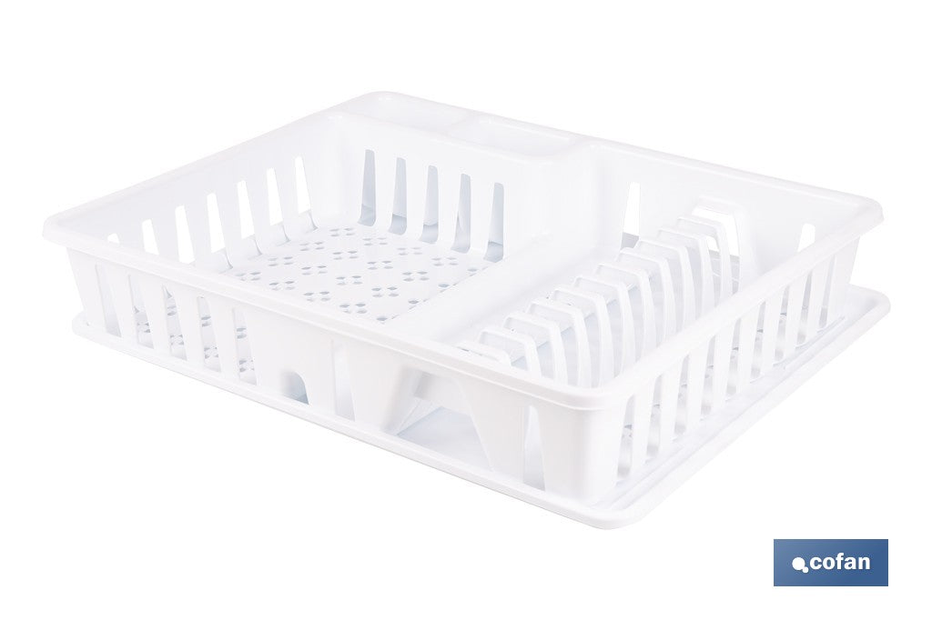 ESCURREPLATOS CON BANDEJA BLANCO 48 X 38,5 X 9.5 CM