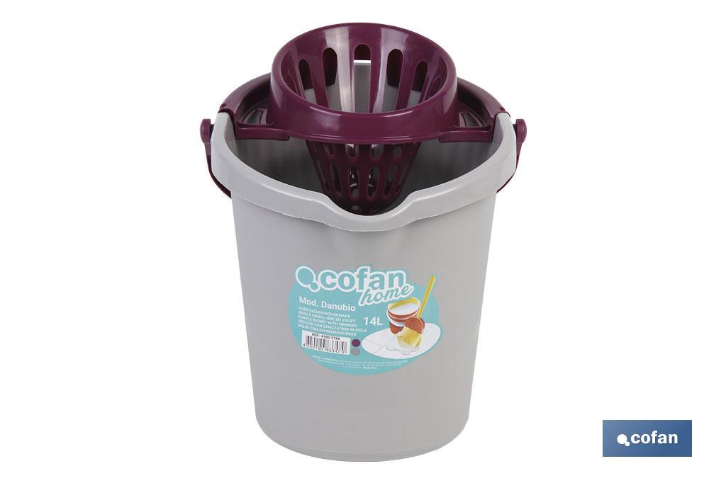 CUBO ESCURRIDOR 14L.MORADO