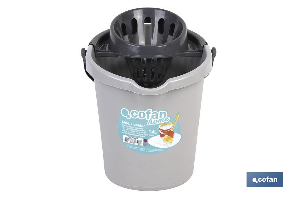 CUBO ESCURRIDOR 14 L GRIS CLARO