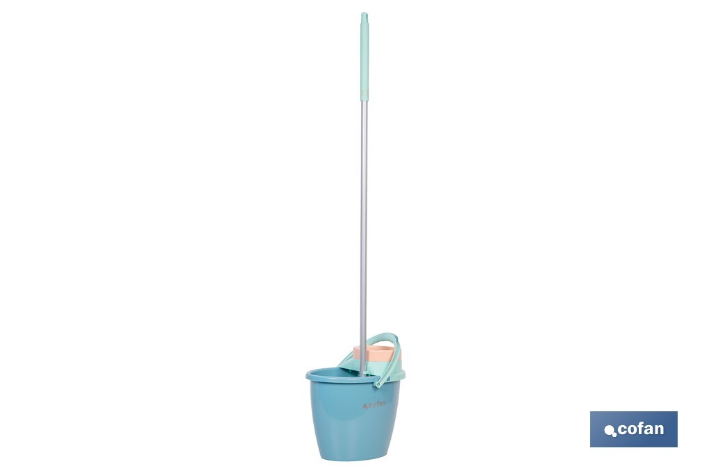 CONJUNTO FREGONA+CUBO ESCURRE  FÁCIL MODELO MARIEL14L 37x40x29 cm