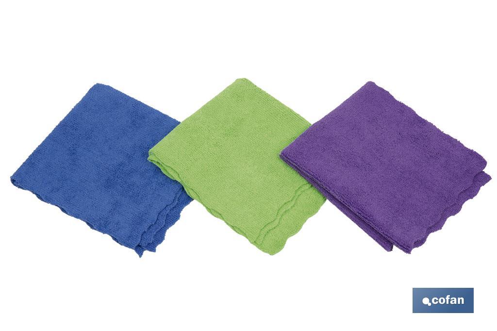 PACK 3 BAYETAS MICROFIBRA 30x30cm venta unitaria