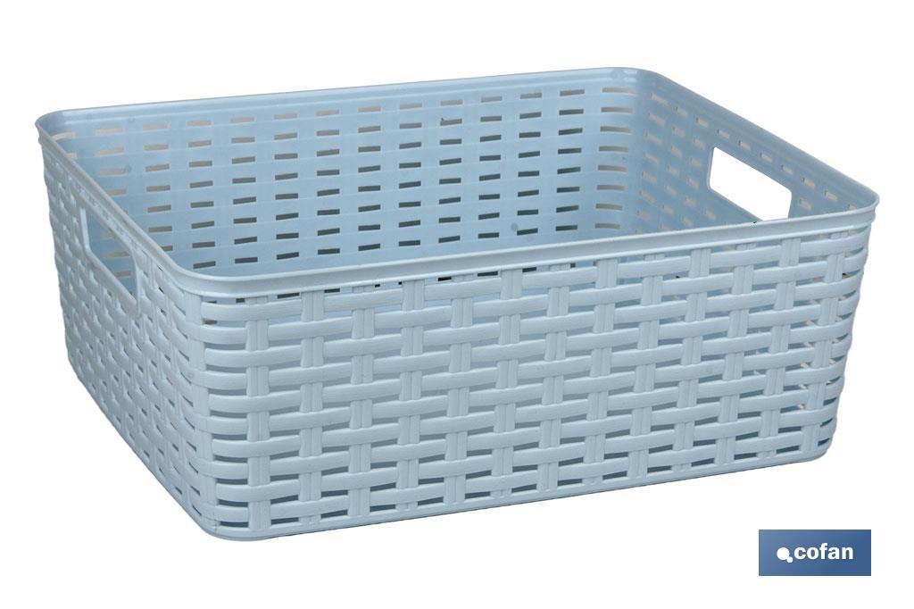 CESTA MULTIUSOS 12L 36X28X13.5cm ROSA PALO venta unitaria