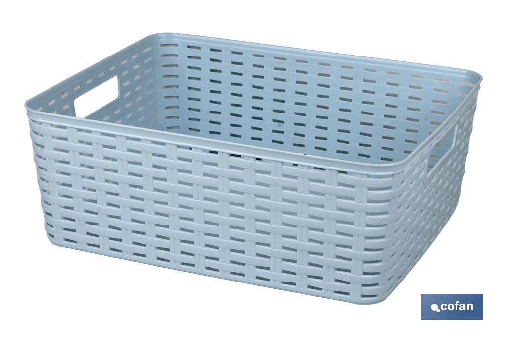 CESTA MULTIUSOS   12L 36X28X13.5cm GRIS