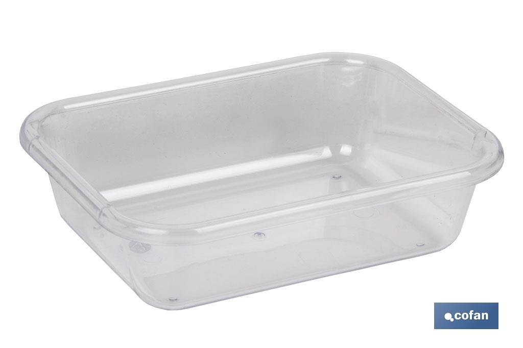 BANDEJA 18.5X14.5X5.5cm MULTIUSOS TRANSPARENTE venta unitaria