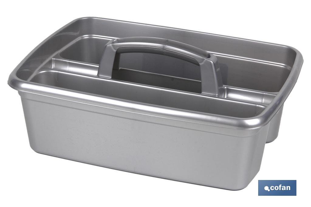 ORGANIZADOR DE LIMPIEZA  COLOR GRIS  39.5X29X16cm venta unitaria