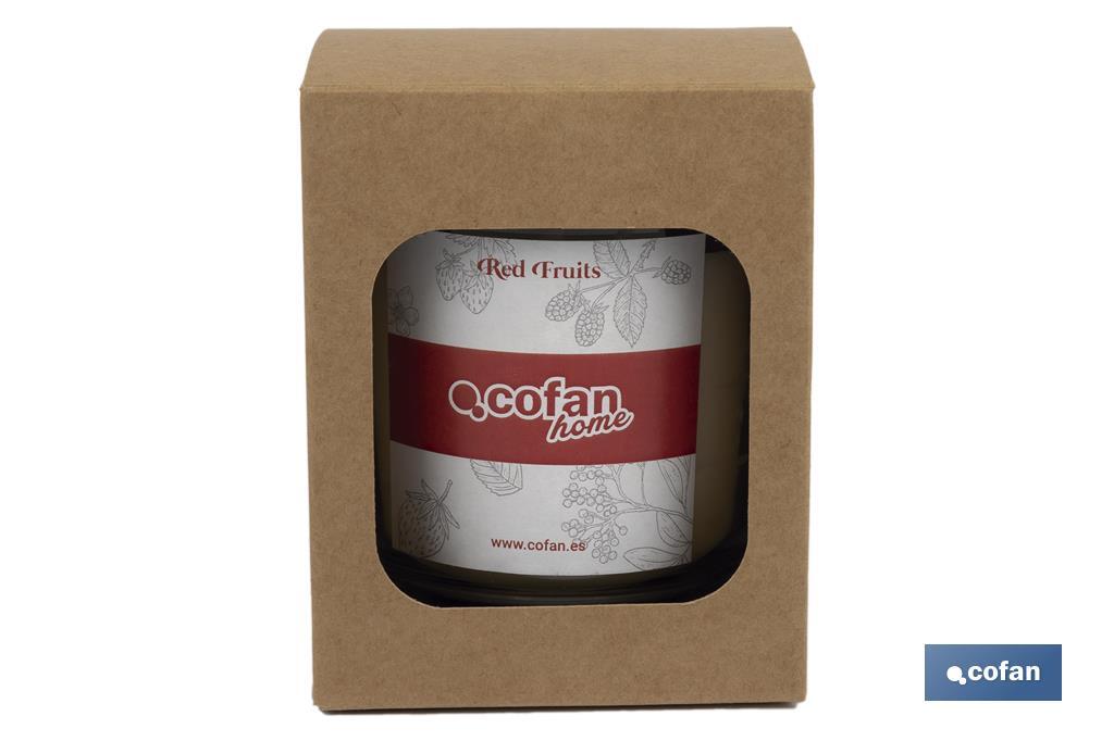 VELA AROMATICA DE CERA VEGETAL RED FRUITS 125 G