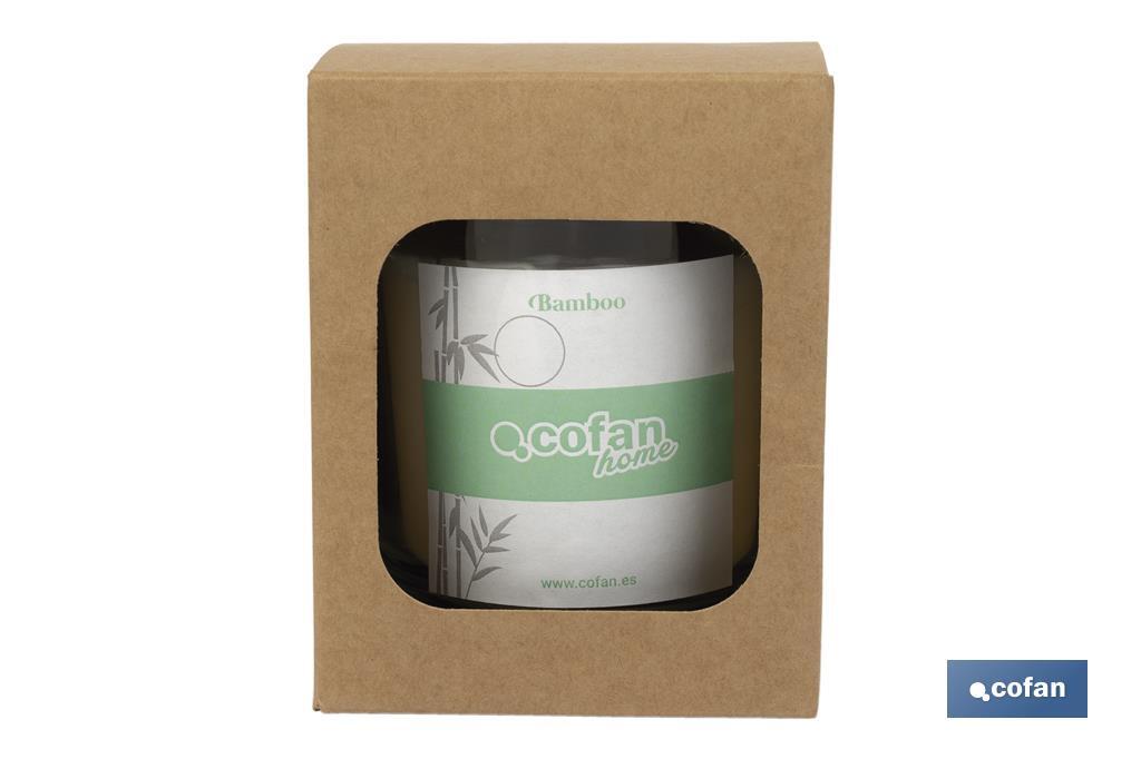 VELA  AROMATICA DE CERA VEGETAL BAMBOO 125 Gventa unitaria