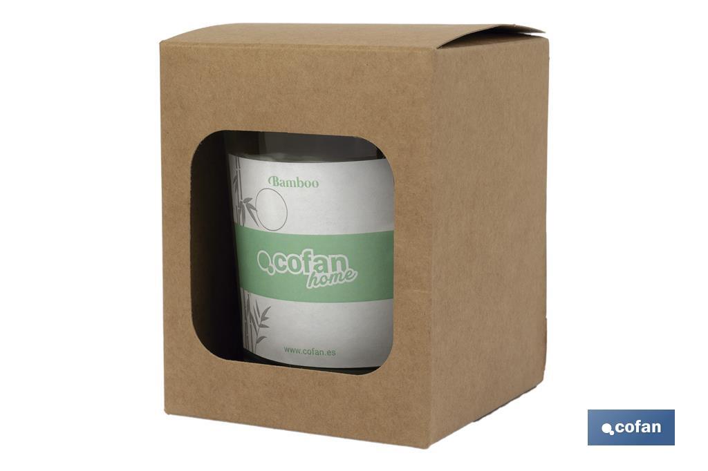 VELA  AROMATICA DE CERA VEGETAL BAMBOO 125 Gventa unitaria