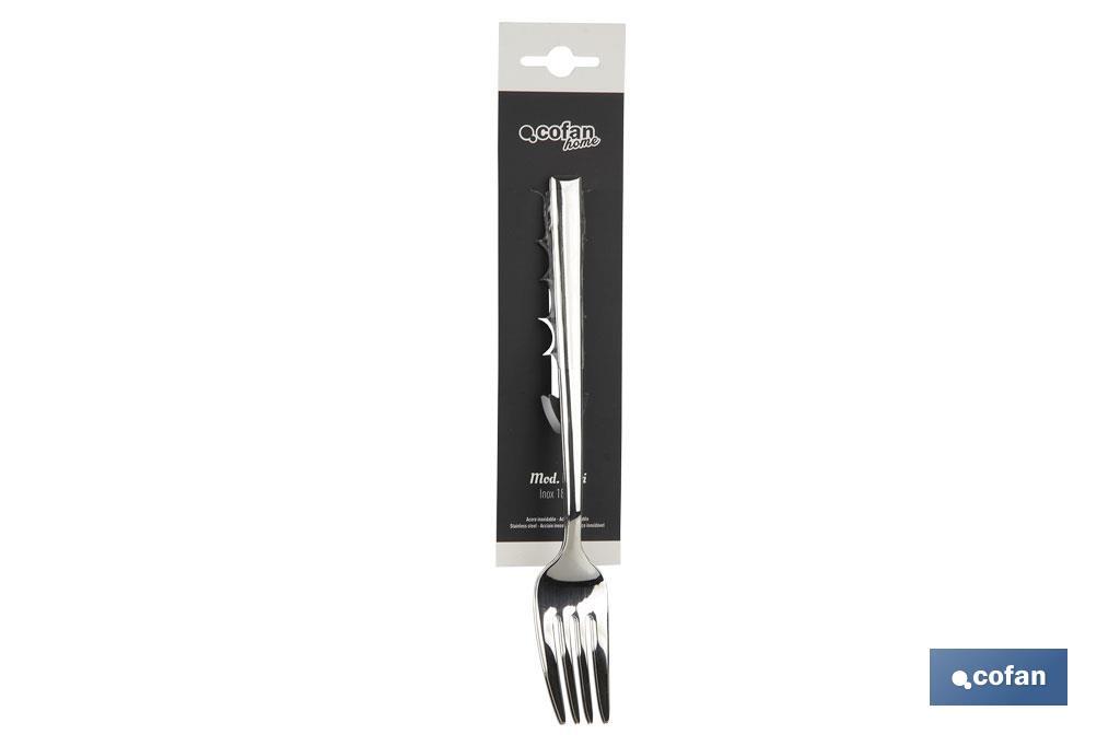 BL 2uds TENEDOR DE MESA INOX C-18/10 MODELO BARI 2,5 mm