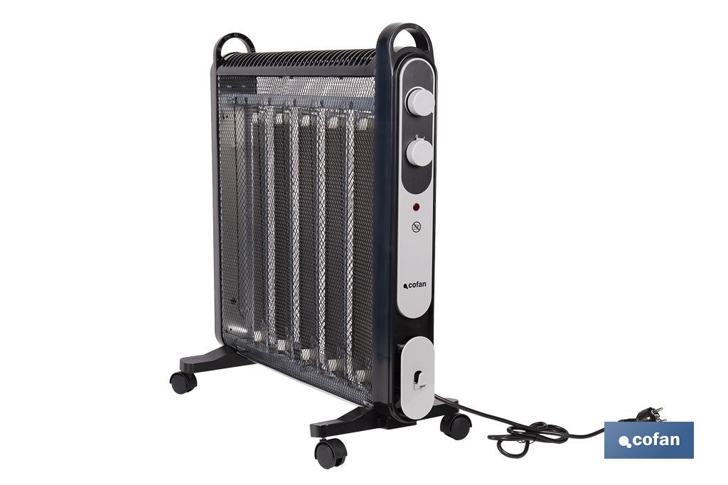 RADIADOR DE MICA NEGRO MODELO ASTANA 2000W
