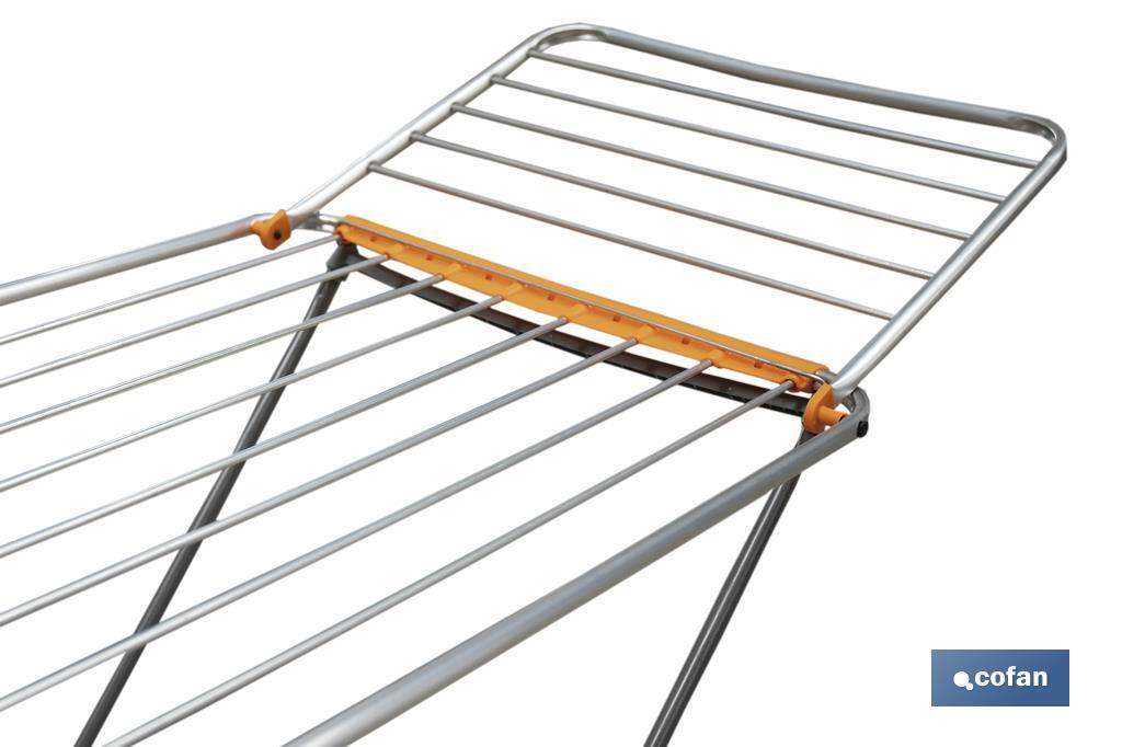 TENDEDERO SUELO CON ALAS PLEGABLES DE ALUMINIO + RUEDAS.18 m