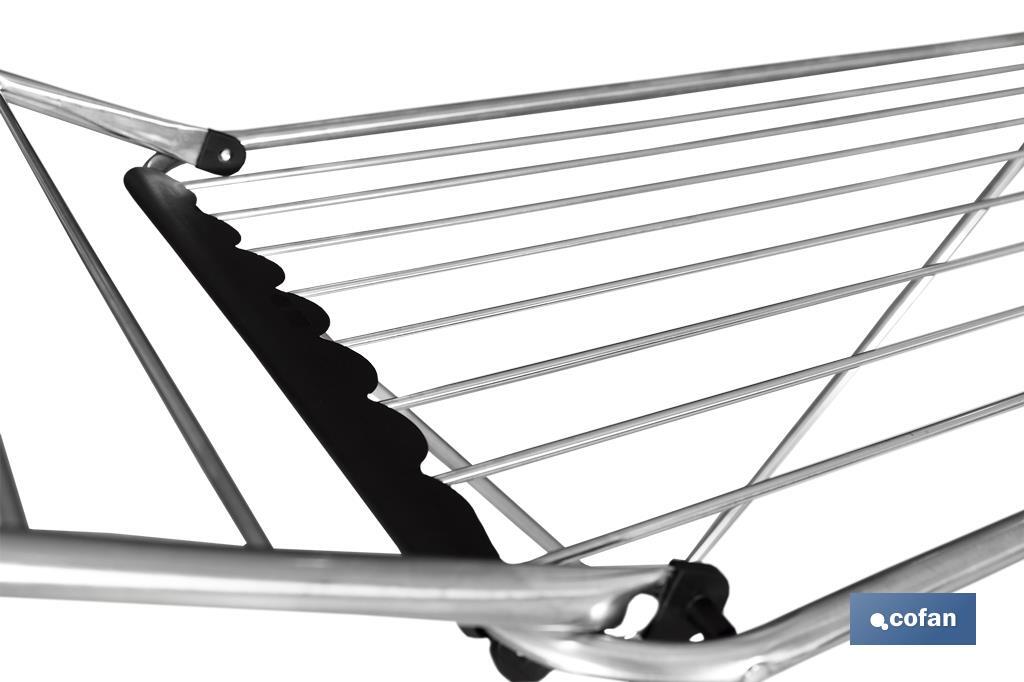 TENDEDERO SUELO CON ALAS PLEGABLES ACERO INOXIDABLE  18 m