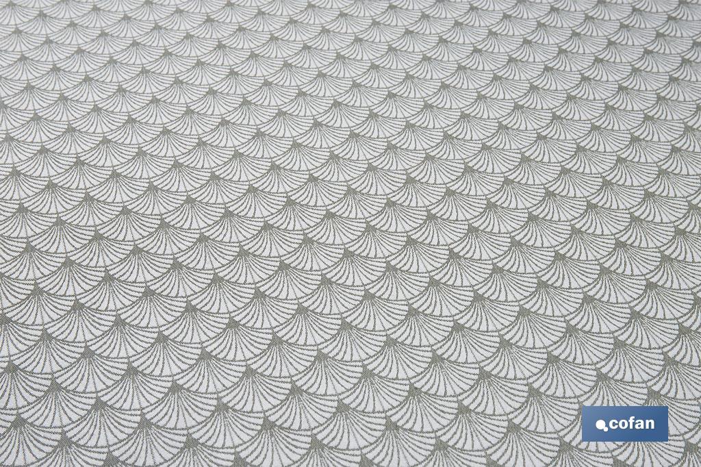 MANTEL REDONDO ARCOS VERDES ANTIMANCHAS RESINADO JACQUARD CONFECCIONADO 50% ALGODÓN 50% POLIESTER 1,80 M