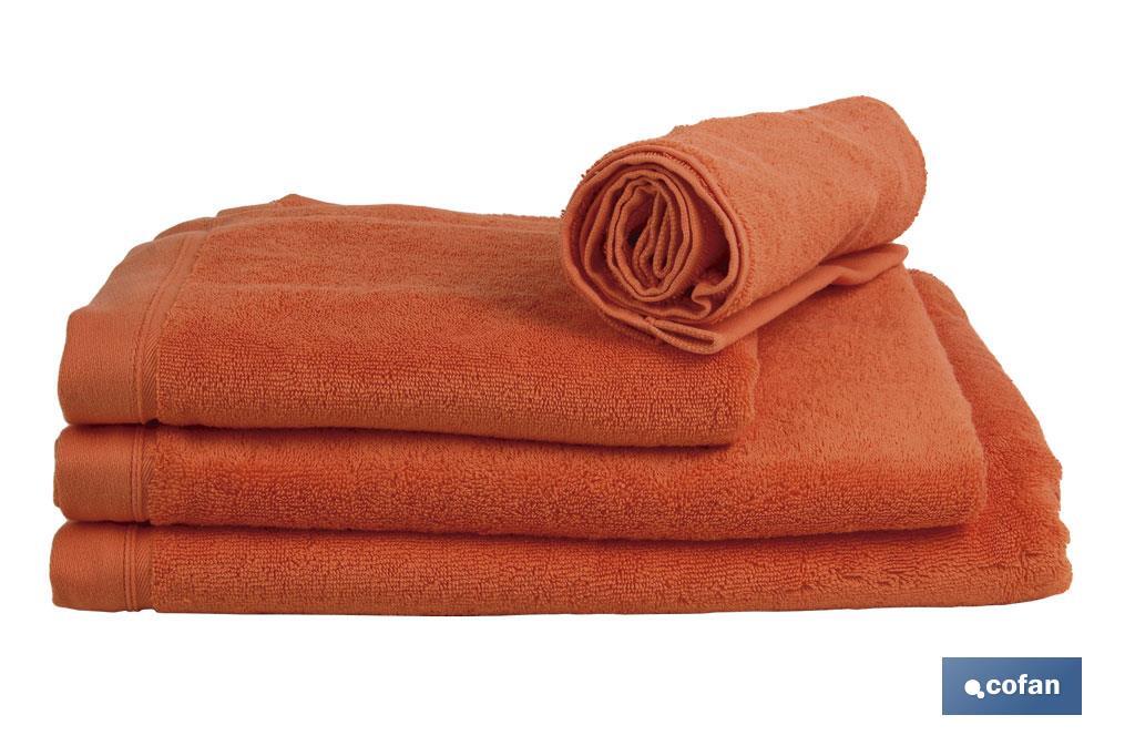 TOALLA BAÑO ORANGE  GR.580/M2  MODELO AMANECER 100X150cm
