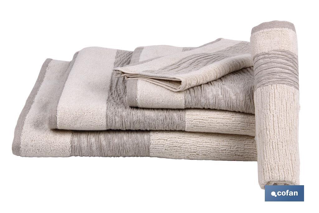 TOALLA TOCADOR NATURE  GR.600/M2 MODELO ALMA 30X50cm