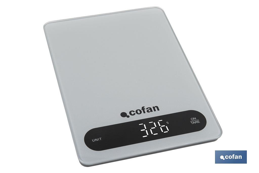 BÁSCULA DE COCINA DIGITAL 10 KG COLOR GRIS