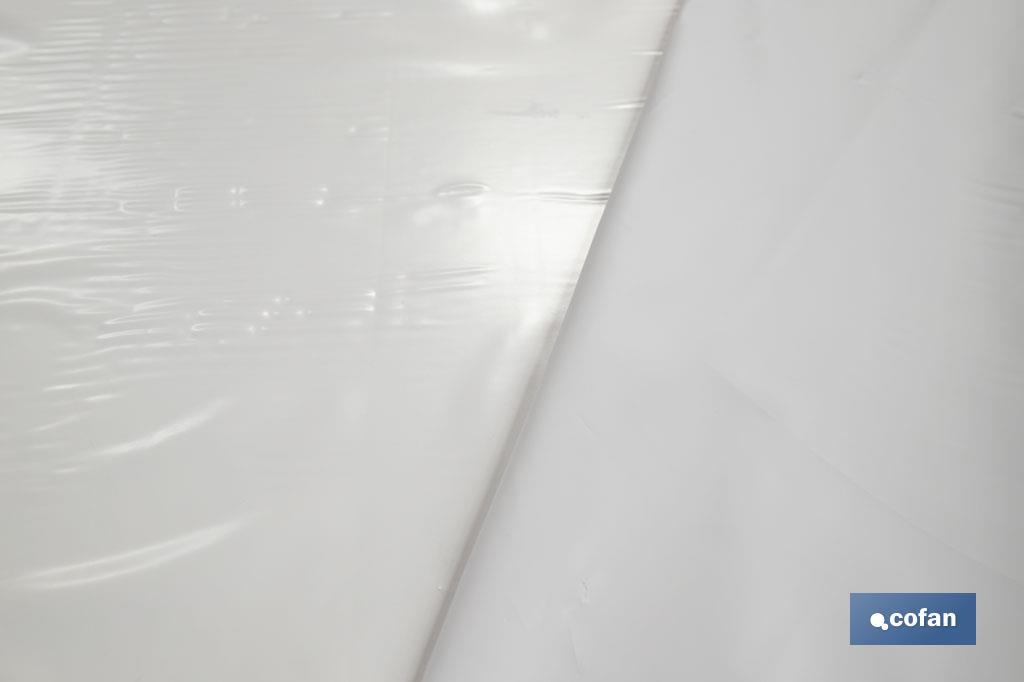 PROTECTOR DE MESA DE  PVC BLANCO 1,40 x 50  m