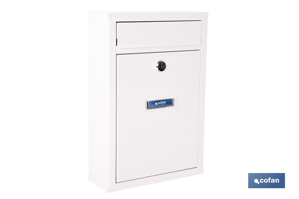 BUZÓN CORREO EXTERIOR BLANCO MODELO LETTER 320x215x85mm
