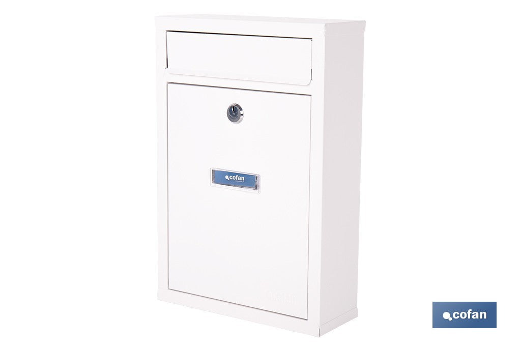 BUZÓN CORREO EXTERIOR BLANCO MODELO LETTER 320x215x85mm