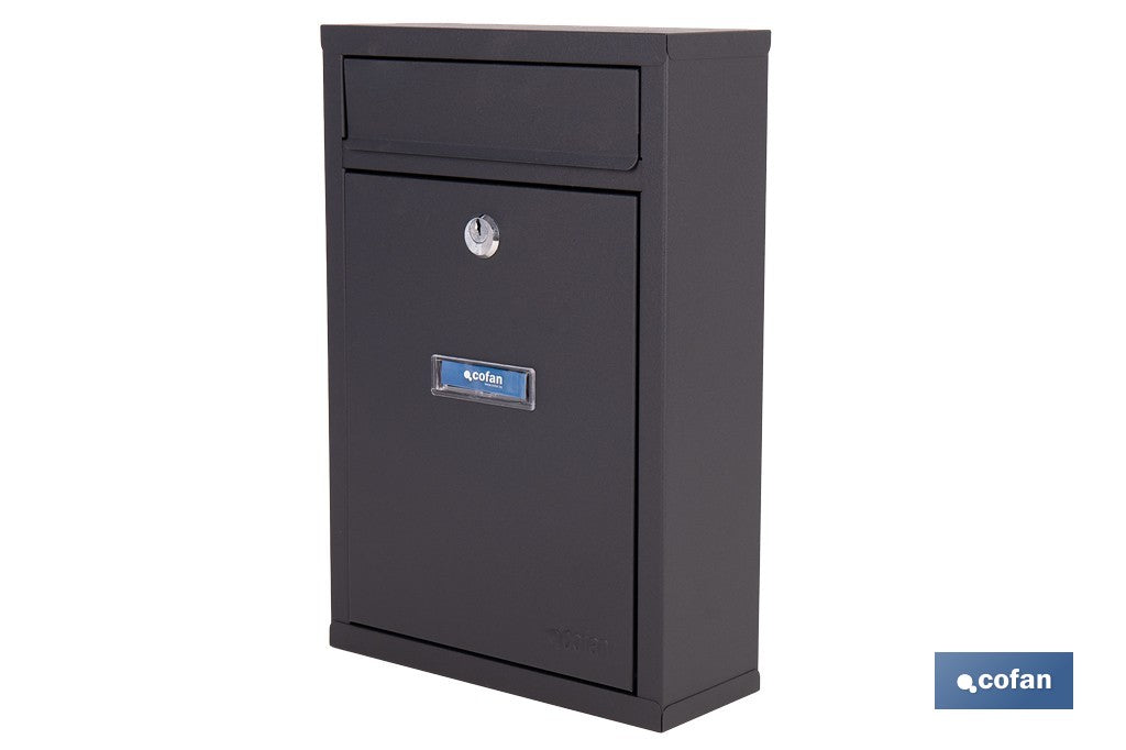 BUZÓN CORREO EXTERIOR NEGRO MODELO LETTER 320x215x85mm