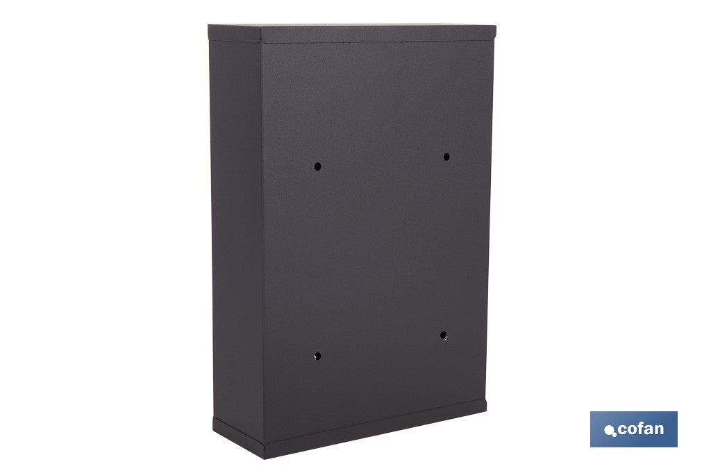 BUZÓN CORREO EXTERIOR NEGRO MODELO LETTER 320x215x85mm
