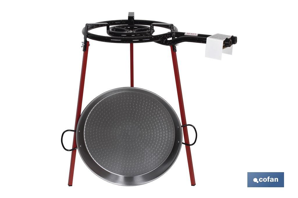 KIT PAELLERA 46cm+QUEMADOR 40cm+ PATAS