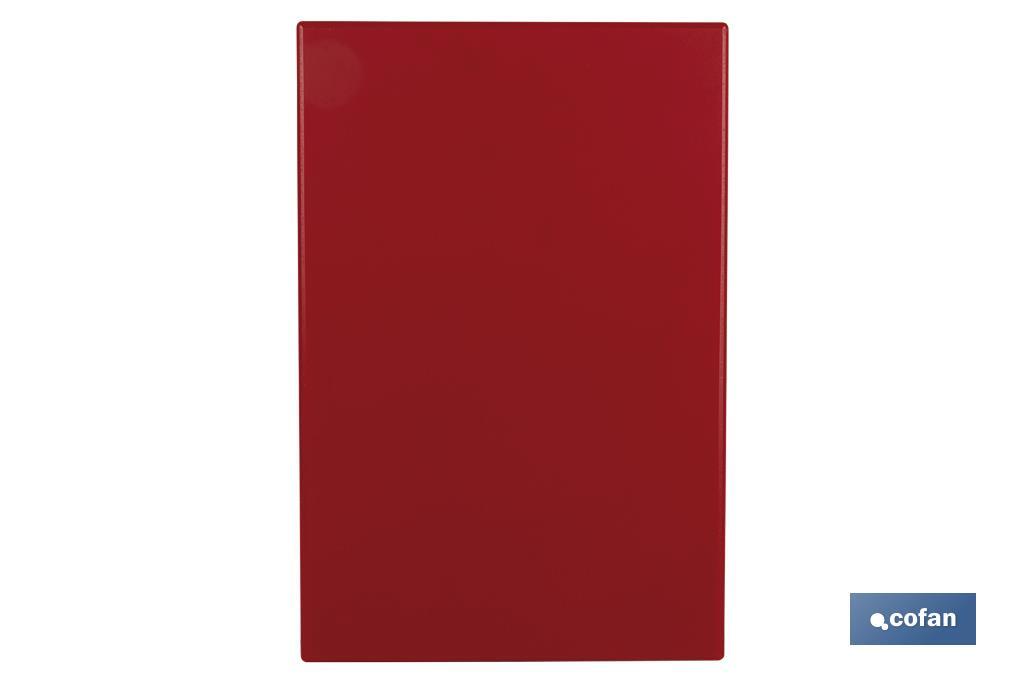 TABLA CORTE  ROJO 50X30X1.5cm MODELO BRESA