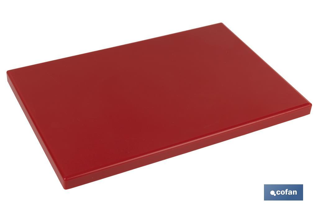 TABLA CORTE  ROJO 50X30X1.5cm MODELO BRESA