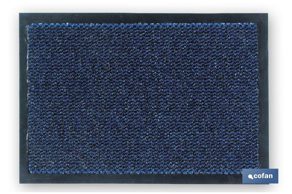 FELPUDO INTERIOR POLIPROPILENO 40X60cm AZUL