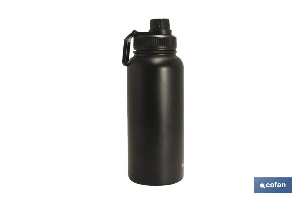 BOTELLA EXTREME DEPORTIVA COLOR NEGRO 950 ml