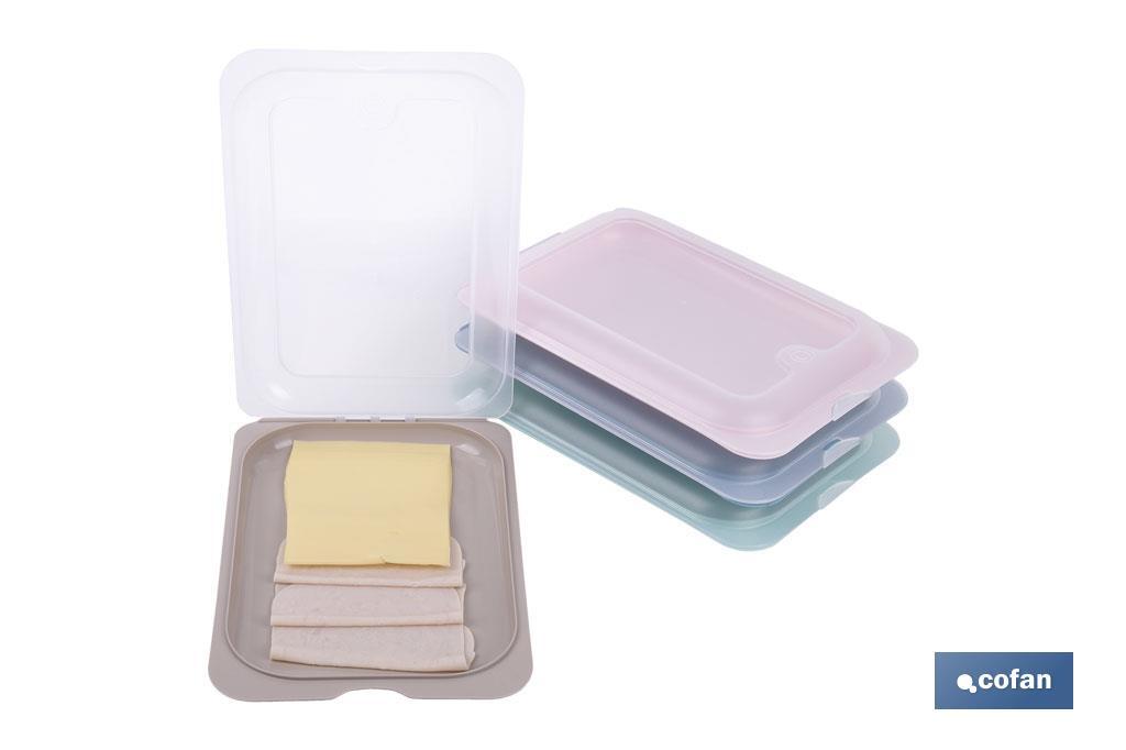 PACK DE 4 PORTAEMBUTIDOS APILABLES CREMA, AZUL, VERDE, NUDE 25 X 17 X 3 CM