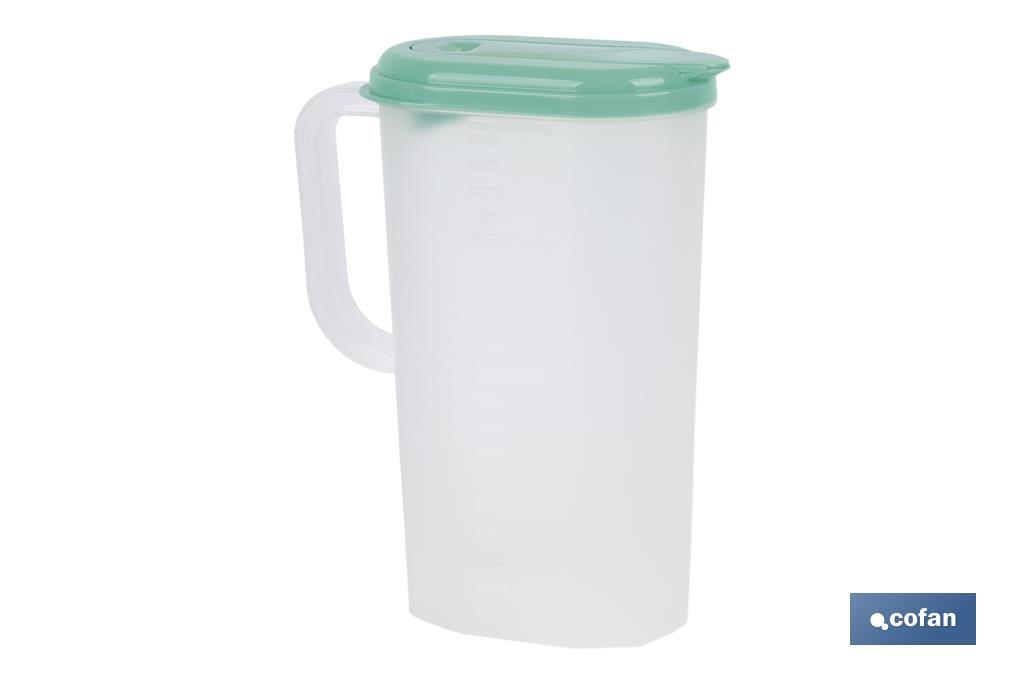 JARRA DE AGUA 2L NARANJA  MODELO MANANTIAL 25X19X9.5cm venta unitaria