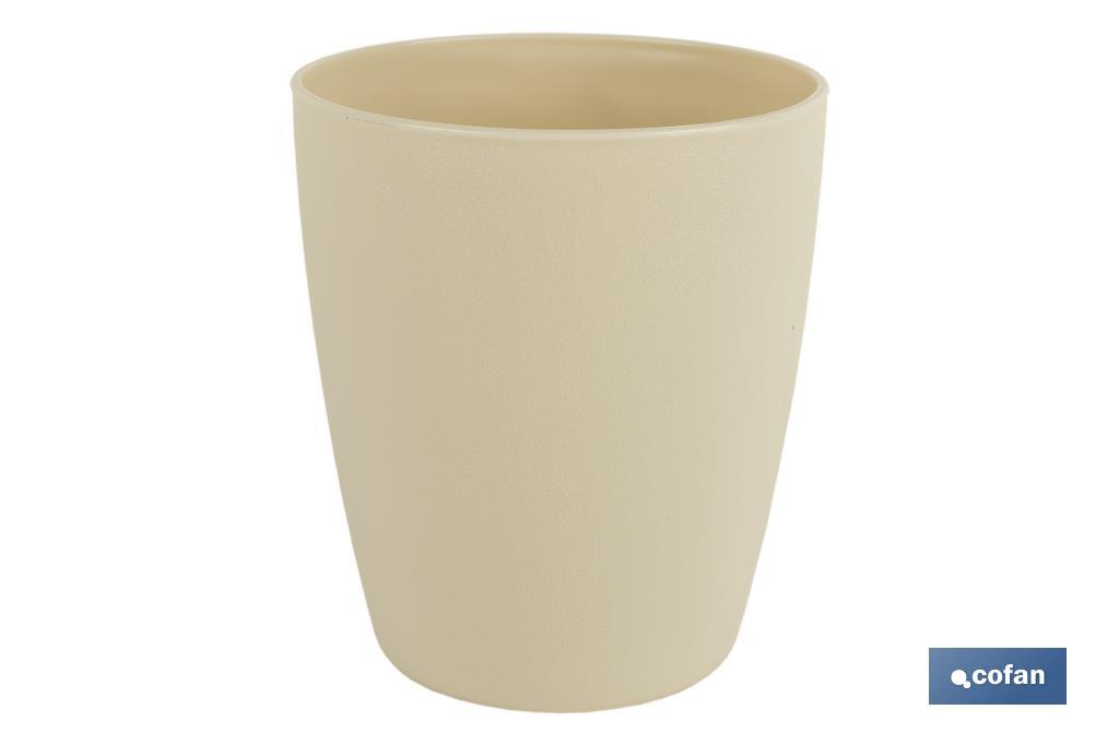 VASO DE AGUA BEIGE  MODELO NARA 400ml