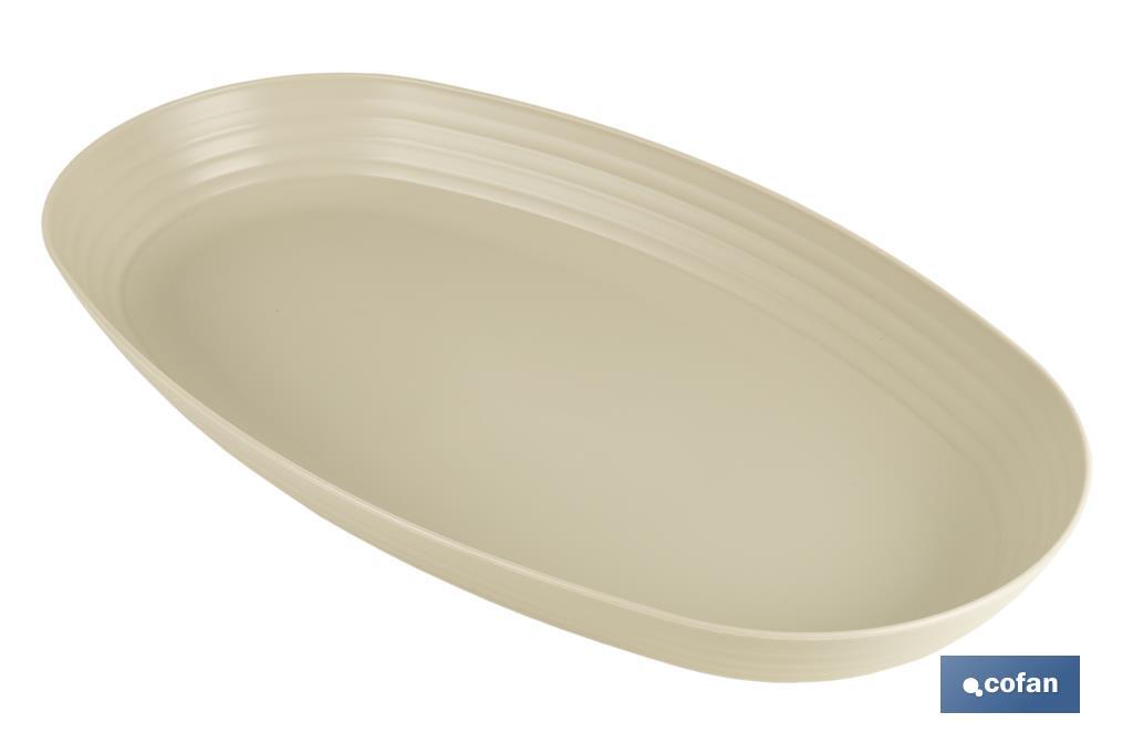 FUENTE OVALADA BEIS   39 x22x 4,5 cm MODELO NARA 2000ml venta unitaria