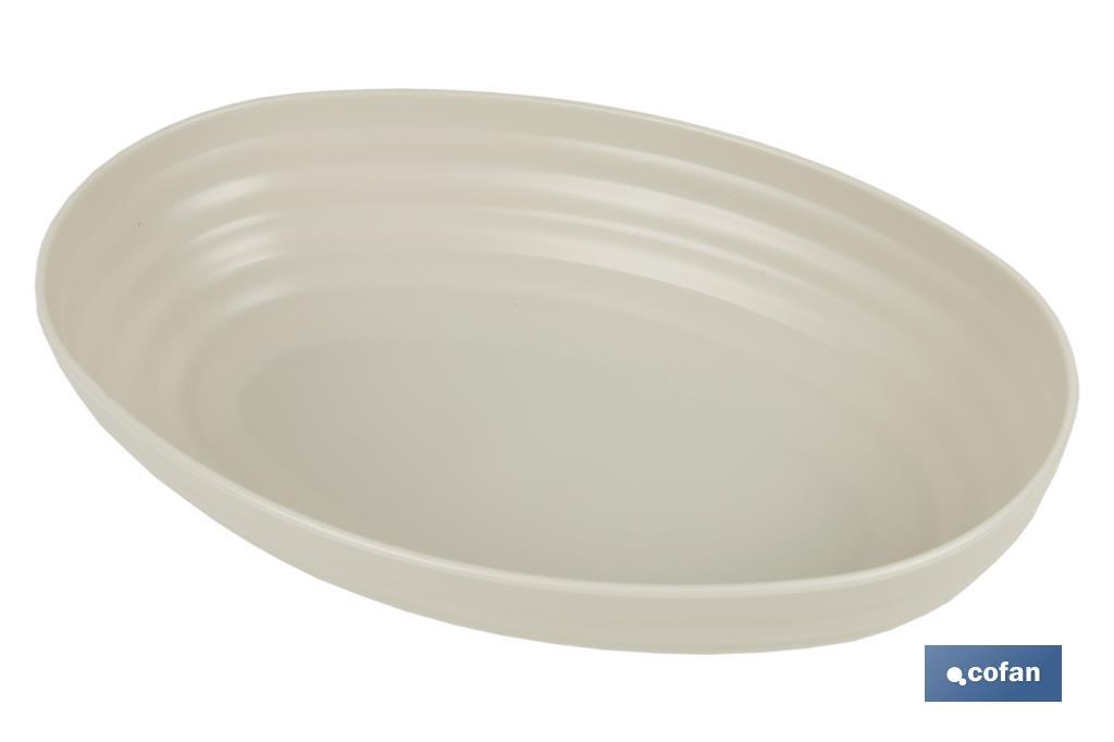 FUENTE OVALADA VERDE AGUA 24X16X5.5cm MODELO NARA 1080ml venta unitaria