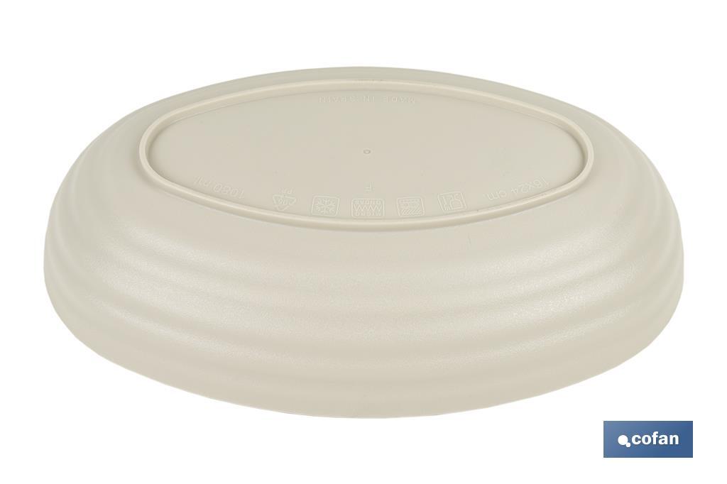 FUENTE OVALADA BEIS 24X16X5.5cm MODELO NARA 1080ml venta unitaria