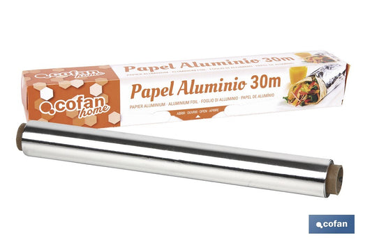 PAPEL ALUMINIO DOMÉSTICO 30M