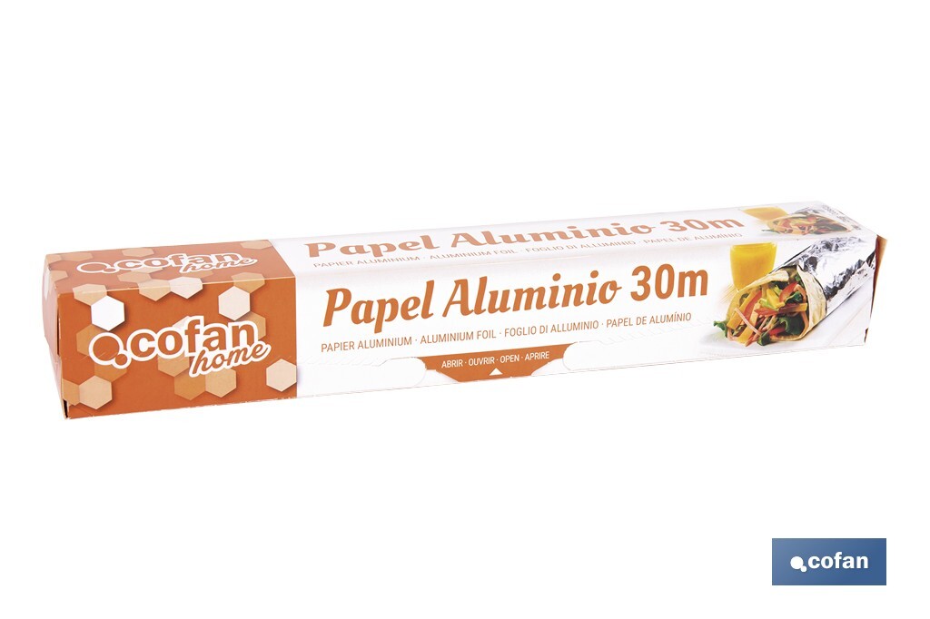 PAPEL ALUMINIO DOMÉSTICO 30M
