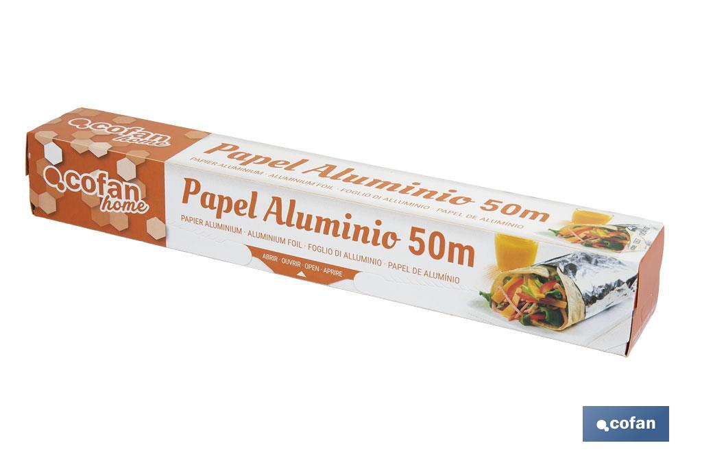 PAPEL ALUMINIO DOMÉSTICO 50M