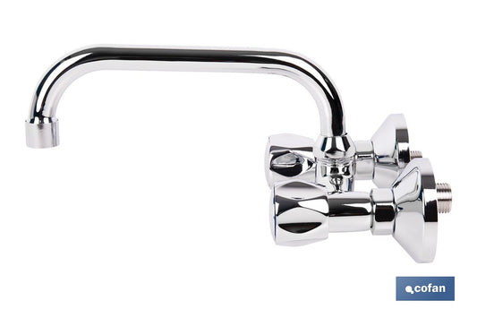 GRIFO MEZCLADOR DE COCINA /LAVADERO PARA PARED DISTANCIA DE 11 CM