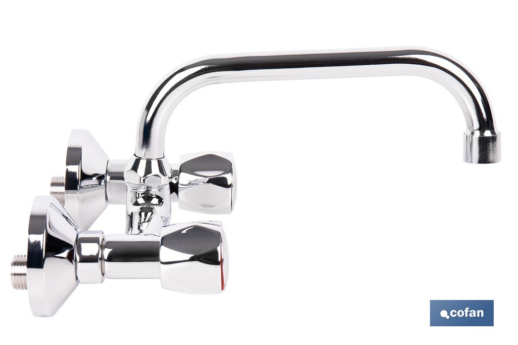 GRIFO MEZCLADOR DE COCINA/LAVADERO PARA PARED DISTANCIA DE 15 CM