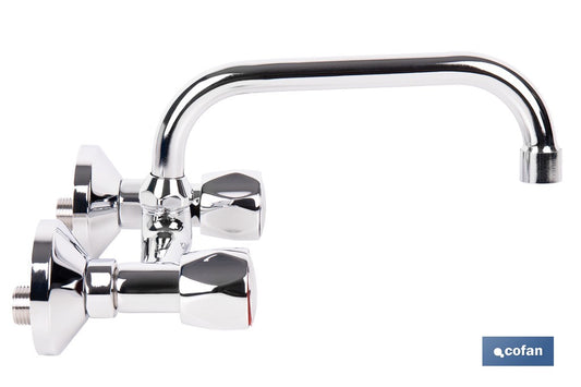 GRIFO MEZCLADOR DE COCINA/LAVADERO PARA PARED DISTANCIA DE 15 CM